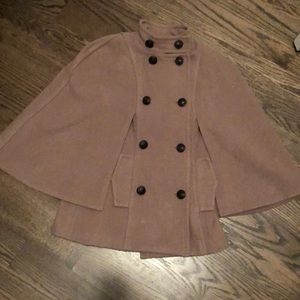 Adorable camel color cape/poncho